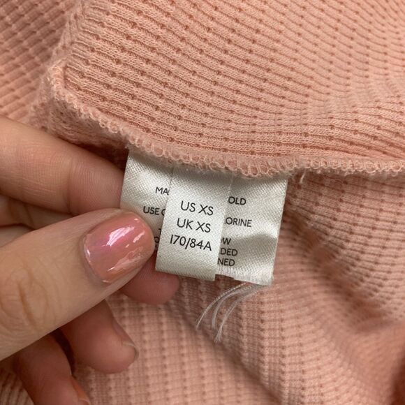 We The Free People Top Womens XS Extra Small Peach Winnie Turtleneck Oversized - Picture 10 of 15